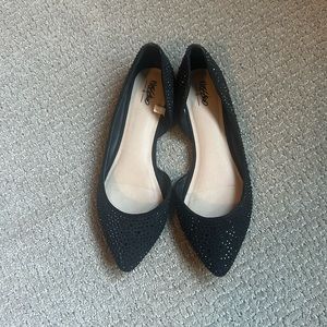 Mossimo Sparkly Black Flats - Size 9